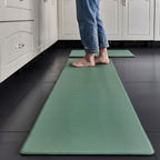Mint green cushioned anti fatigue kitchen mat