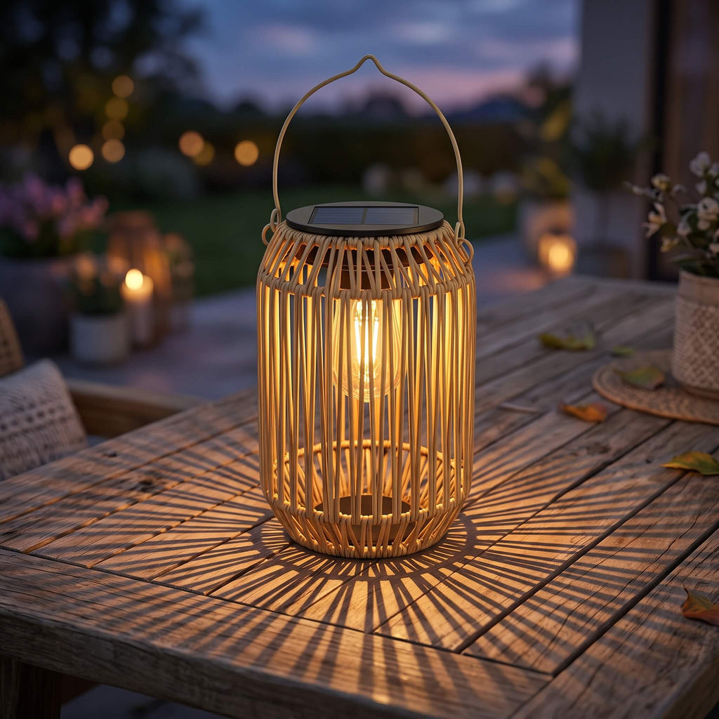 Rattan Boho Hanging Lantern