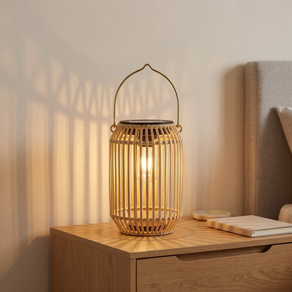 Rattan Boho Hanging Lantern
