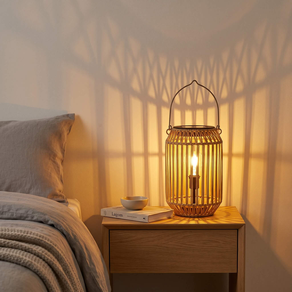 Rattan Boho Hanging Lantern