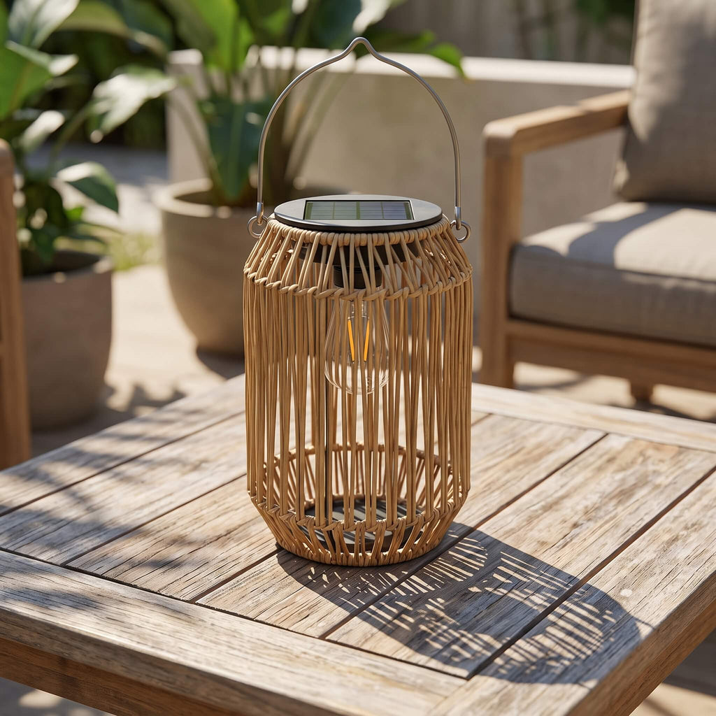 Rattan Boho Hanging Lantern