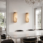 Fluted Alabaster Wall Sconce