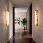 Fluted Alabaster Wall Sconce