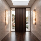 Fluted Alabaster Wall Sconce