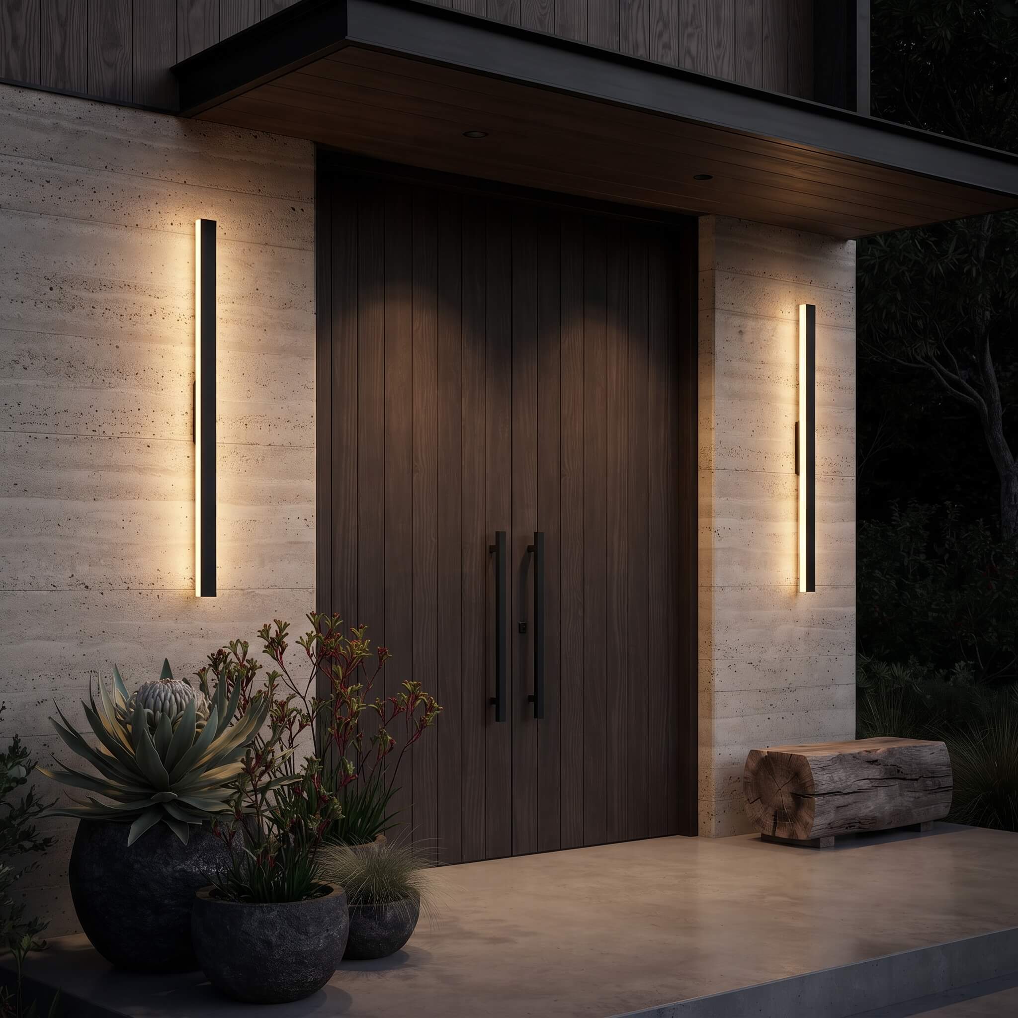 Muyva Linear Outdoor Sconce