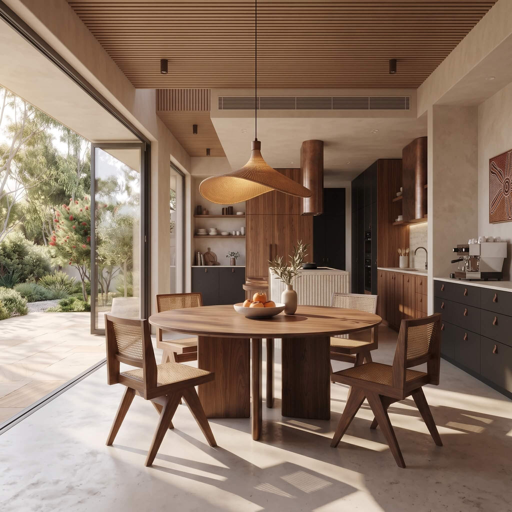 Japandi Bamboo Rattan Pendant Light