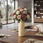 Travertine Ceramic Bud Vase