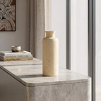 Travertine Ceramic Bud Vase