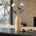 Travertine Ceramic Bud Vase